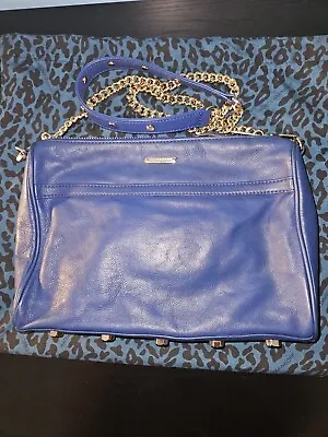 Rebecca Minkoff  MAC Crossbody Bag Full Size Blue Leather With Matching Dust Bag • £135.12