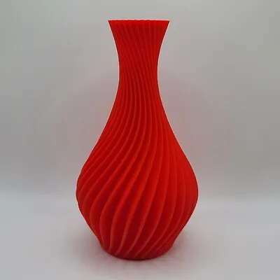Swirl Vase Groove Vase Spiral Vase Modern Vase Home Decor Flower Vase 6 Inch • $17.97