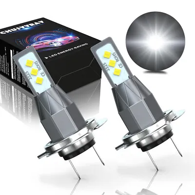 $16.98 • Buy H7 LED Headlight Bulbs For Yamaha YZF-R6 2003-2015 YZF-R1 2007-2014 6000K White