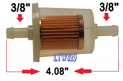 (2) 3/8  Gas/Fuel Filter High Performance Extra Long  4.08 L  • $7.77