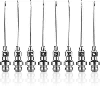 8 Pack Grease Injector Needle 18 Gauge Nozzle Bearing Sealed Joint Dispenser • $10.65