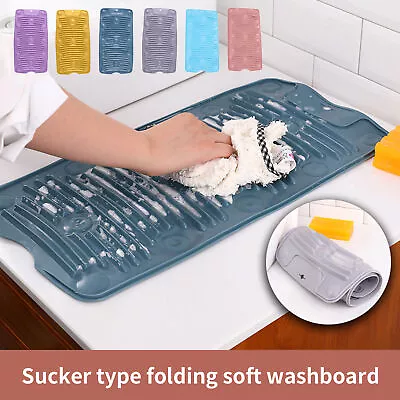 Laundry Wash Board Easy To Clean Decontamination Bathroom Washing Board Portable • $13.45