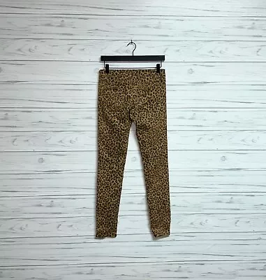 H&M Jeans Womens Size 8 Regular Skinny Cheetah Print Mid Rise Stretch • $7.92