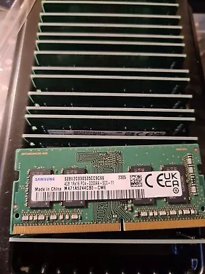 Samsung 4GB DDR4 PC4-3200AA 3200MHz  260 Pin SoDIMM Laptop RAM M471A5244CB0-CWE  • £5