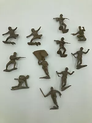 Large Vintage Lot Of Marx WWII Japanese Toy Soldiers - ORIGINAL - Tan • $29.99