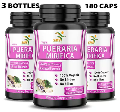 Pueraria Mirifica Pills Kwao Krua Extract Organic Non Gmo 180 Veggie Capsules • $25.48