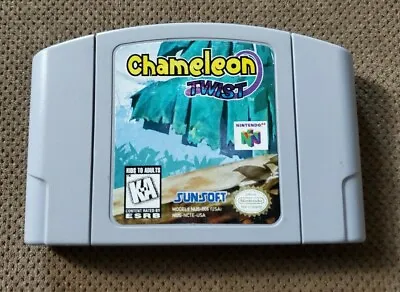 Chameleon Twist N64 (Nintendo 64 1997) Cartridge Authentic Tested Ships Free • $49.99