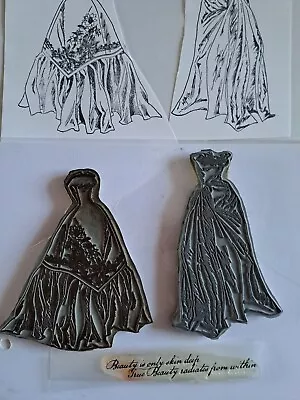 £0.99 • Buy Ladies Gown Rubber STAMPS By Joanna Sheen