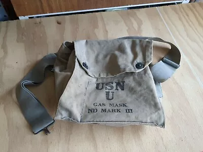 Vintage USN U GAS MASK NDO MARK IV BAG ONLY. • $30