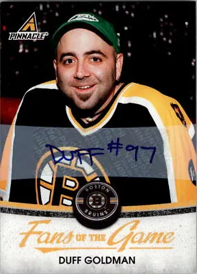 $24.99 • Buy 2010-11 Pinnacle Fans Of The Game Autographs #3 Duff Goldman Auto - NM-MT