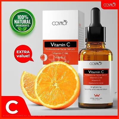 $18.90 • Buy Vitamin C Serum Hyaluronic Acid & Vitamin E Anti-Wrinkle Face Skin Moisturizer