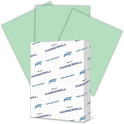 Hammermill Colored Paper 20 Lb Green Printer Paper 8.5 X 11-500 Sheets • $17.99