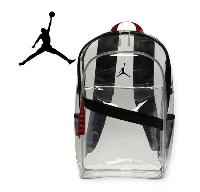 Nike Air Jordan Clear Air Patrol Backpack Black Red Jumpman • $99.99