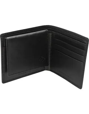 $14.99 • Buy Joseph Abboud Genuine Leather Bi-Fold Wallet Black Mens- Brand New In Box