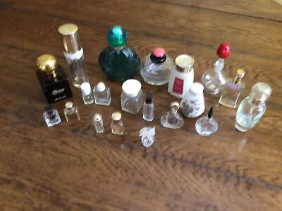 Miniature And Full Size Perfume Bottles Lot Of 20 Most Empty • $8.99