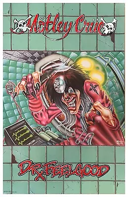 Motley Crue 1990 Dr Feelgood Concert Poster 11 X 17 Framed • $21.99