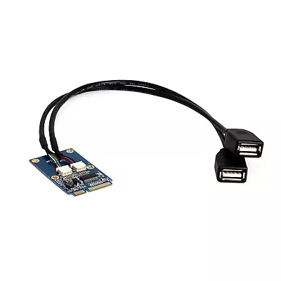 Mini PCI-E To USB Adapter MPCIe To 5 Pin 2 Ports Dual USB2.0 Converter Card • $8.99