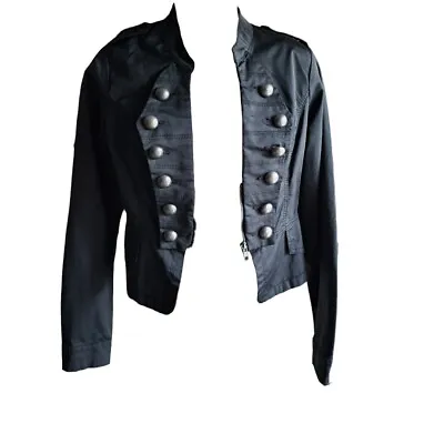 Black Steampunk Military Style Jacket Size M Junior's Women's Size S • $19.99