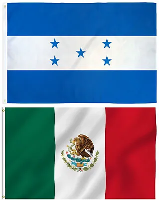 Wholesale LOT Of 3' X 5' Mexico Mexican & 3' X 5' Ft Honduras Polyester Flags • $13.88