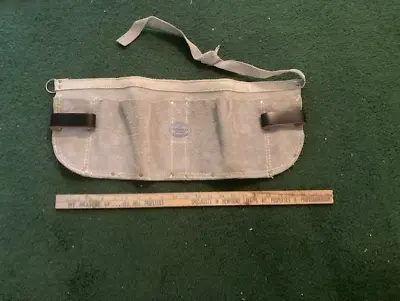 VINTAGE Nicholas Heavy Split Cowhide Leather Carpenters TOOL/NAIL APRON-FREE SHP • $35