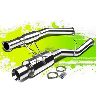 4 Rolled Tip Muffler Performance Catback Exhaust Kit For 89-94 240sx S13 Silvia • $141.95