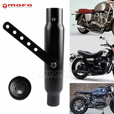 Motorcycle Shorty Exhaust Muffler Pipe Silencer For Cafe Racer Bobber Chopper • $69.99