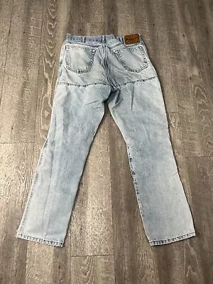 VTG Draggin Jeans Mens 34x30 Reinforced Motorcycle Denim Kevlar Back Distressed • $45