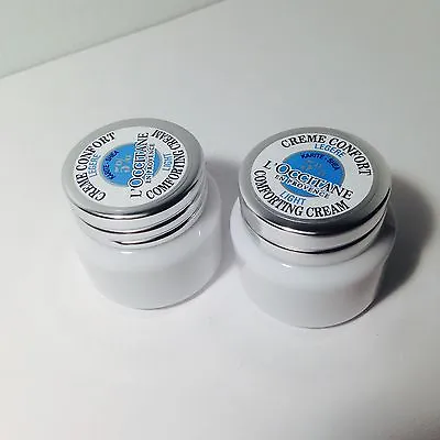 2 X L'OCCITANE  SHEA BUTTER LIGHT COMFORTING CREAM 0.28oz/8ml Each • $10.99