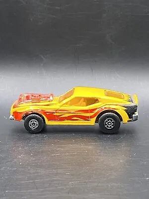 1973 Matchbox - Superfast Rolamatics Mustang Piston Popper  - Yellow Flames • $10