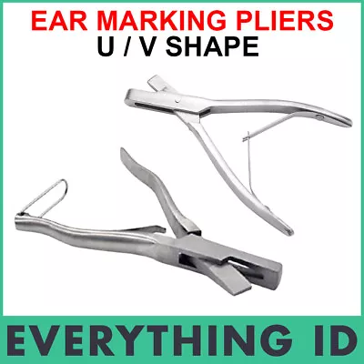 $32.50 • Buy EAR MARKING NOTCHER PLIERS U Or V SHAPE  SHEEP CATTLE PIG IDENTIFICATION MARKER