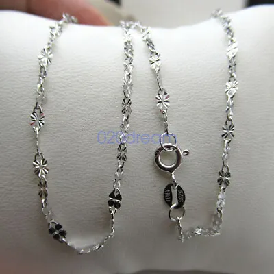 Real 925 Sterling Silver 2.0mm Chain Necklace All Sizes Stamped .925 Italy Lady • $15.19