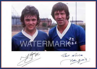 £4.69 • Buy Rangers FC Legends Davie Cooper And John Greig In 1977 Signed Re-Print Exclusive