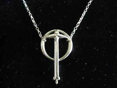 Silver Rennie Mackintosh Nouveau Style Pendant & Chain Ola Gorie Or Ortak Vguc • £49