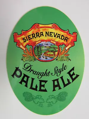 Beer STICKER: SIERRA NEVADA Brewing Draught Style Pale Ale ~ Chico CALIFORNIA • $20.88