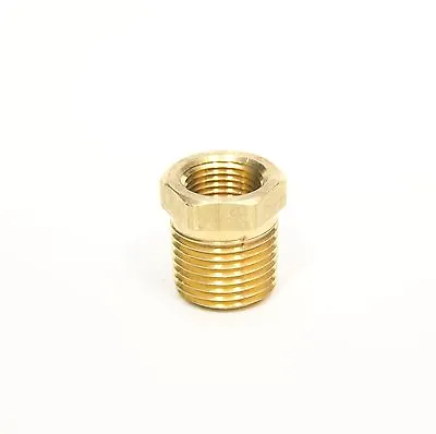 $6.49 • Buy 1/2 Male To 3/8 Female Npt Brass Pipe Reducer Bushing Fitting Water Fuel Gas Oil