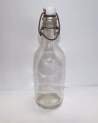 Vintage Citrate Of Magnesia Bottle With Stopper  (Embossed) • $8.49