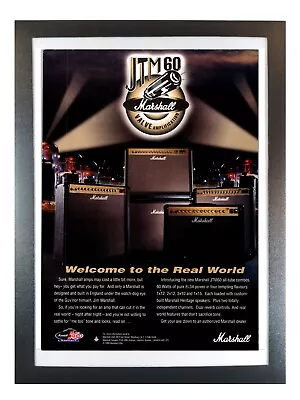 Marshall JTM60 Ad Tube Amp -Framed Original Guitar Magazine 1995 Amplifier Combo • $9.95