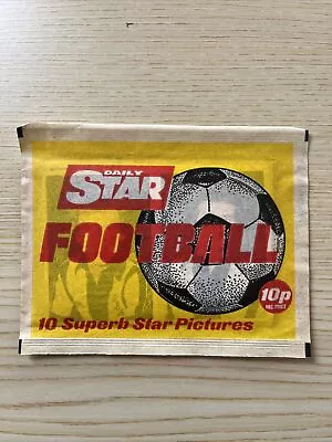 Daily Star Football Sticker Packet-SEALED • £4