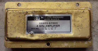 HP Agilent Microwave RF Power Amplifier 4 GHz SMA 86603-67003 • $25