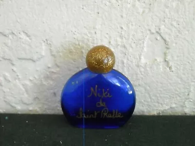 Vintage Niki De Saint Phalle Cobalt Blue Miniature Perfume Bottle • $12