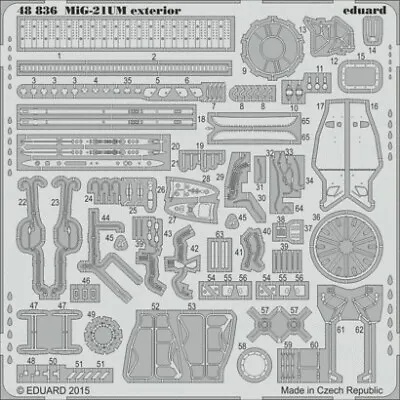 Eduard 48836 1/48 Aircraft- MiG21UM Exterior For TSM (D) • $24.99