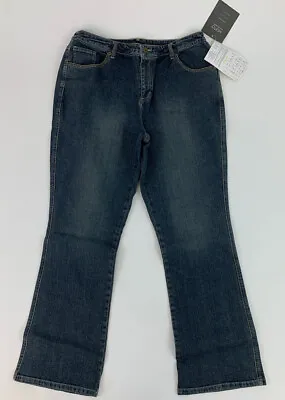 QVC Motto A3596 Boot Cut Jeans Size 16 Antique Wash  • $20