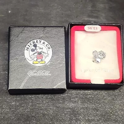 Disney Mickey Mouse Van Dell Sterling Silver Mouse Head Charm • $24