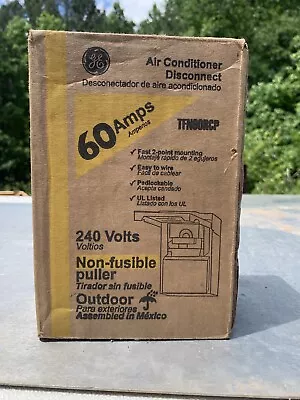 GE Non-Fuse Metallic AC Disconnect 60 Amp 240-Volt Switch Box Power Enclosure  • $19.95