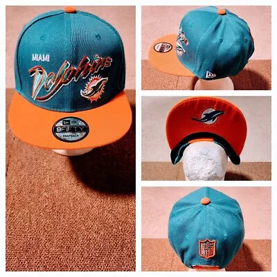 Miami Dolphins Nfl Football Snapback Hat. • $25