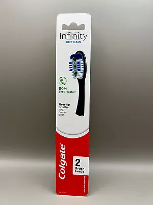 Colgate Infinity Deep Clean Replacement Toothbrush Heads Refill 2 Pack  • $9.95