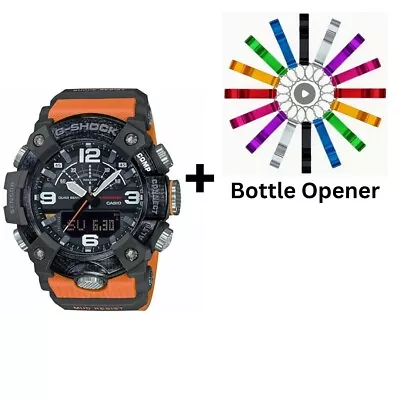 Casio G-Shock Black/Orange Analogue/Digital Bluetooth Mudmaster Watch GG-B100... • $500.90