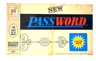 Vintage Password TV Game 1962-1966 Milton Bradley 4260 Volume 6 USA CBS Complete • $10.99