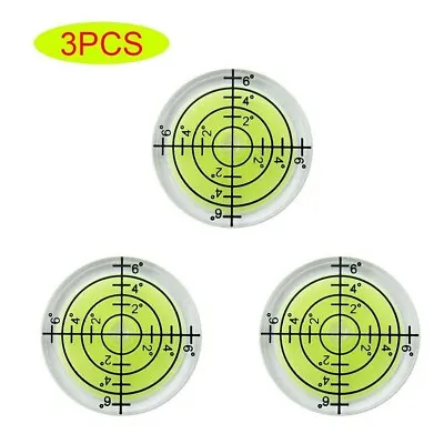3pcs 32mm Horizontal Bubble Level High Precision Round Mini Circular Measuring • $2.99