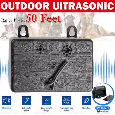 Outdoor Ultrasonic Anti Bark Device Dog Barking Control Stop Repeller Silencer • $18.99